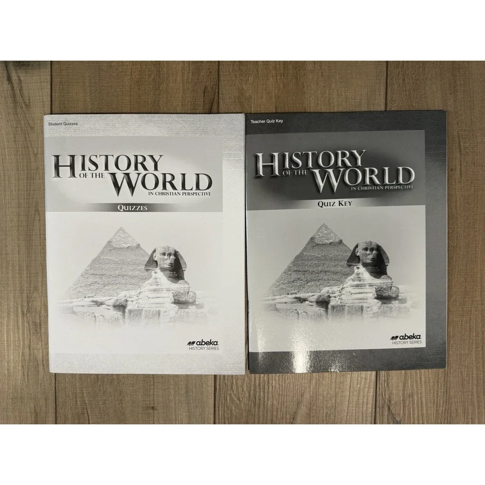 Abeka History of the World In Christians Perspective 7th Grade QUIZ sheets & key